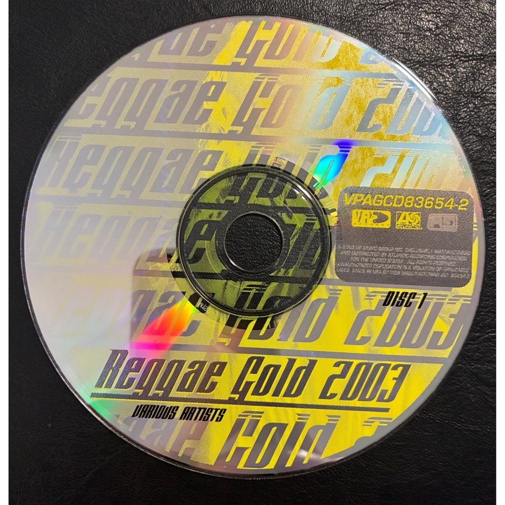 Reggae Gold 2003 Various Artists Disc 1 CD VP Records VPAGCD83654-2 Yellow